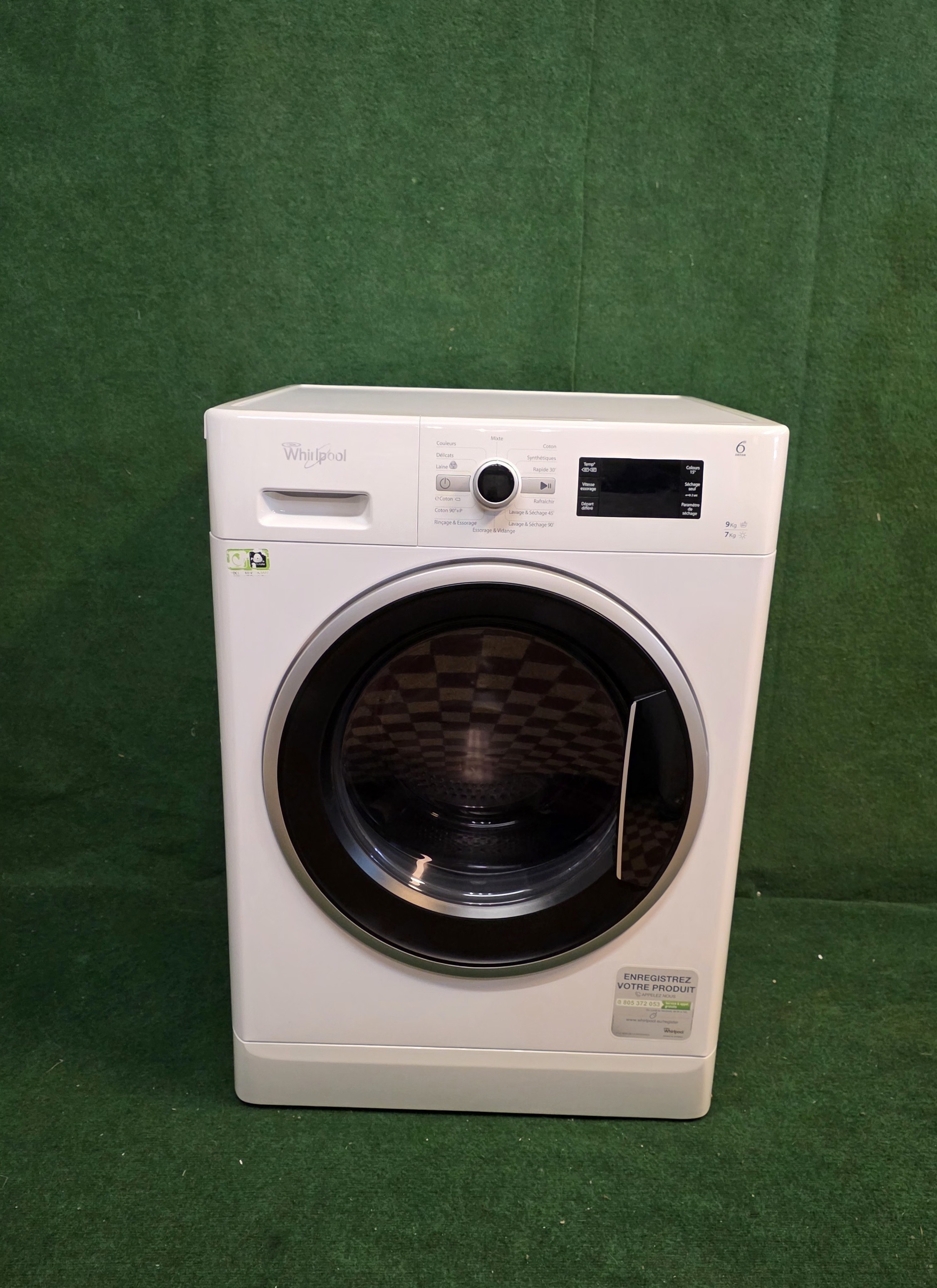 Lave-linge Séchant  WHIRLPOOL 9kg/7kg