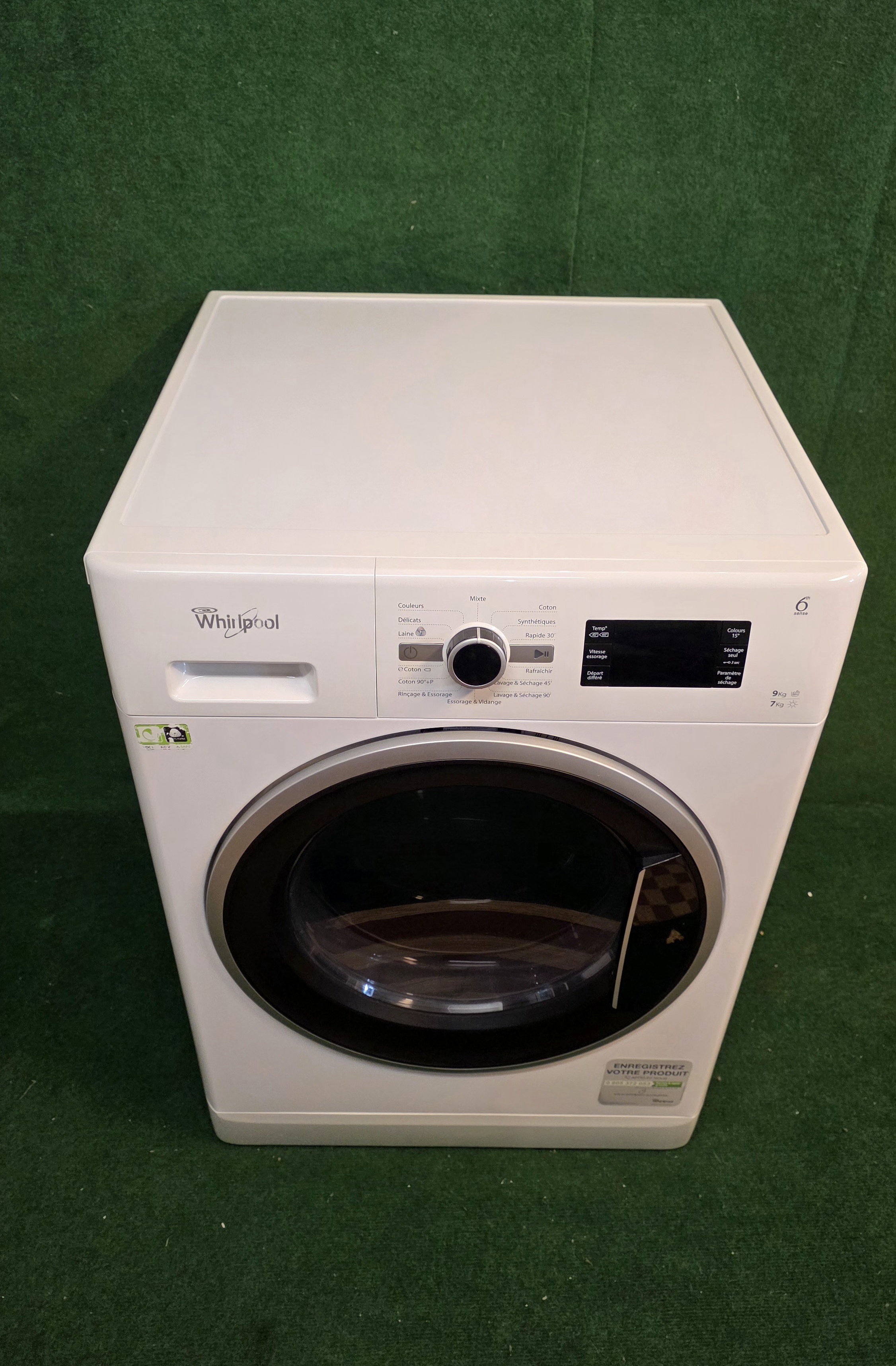 Lave-linge Séchant  WHIRLPOOL 9kg/7kg - photo 2
