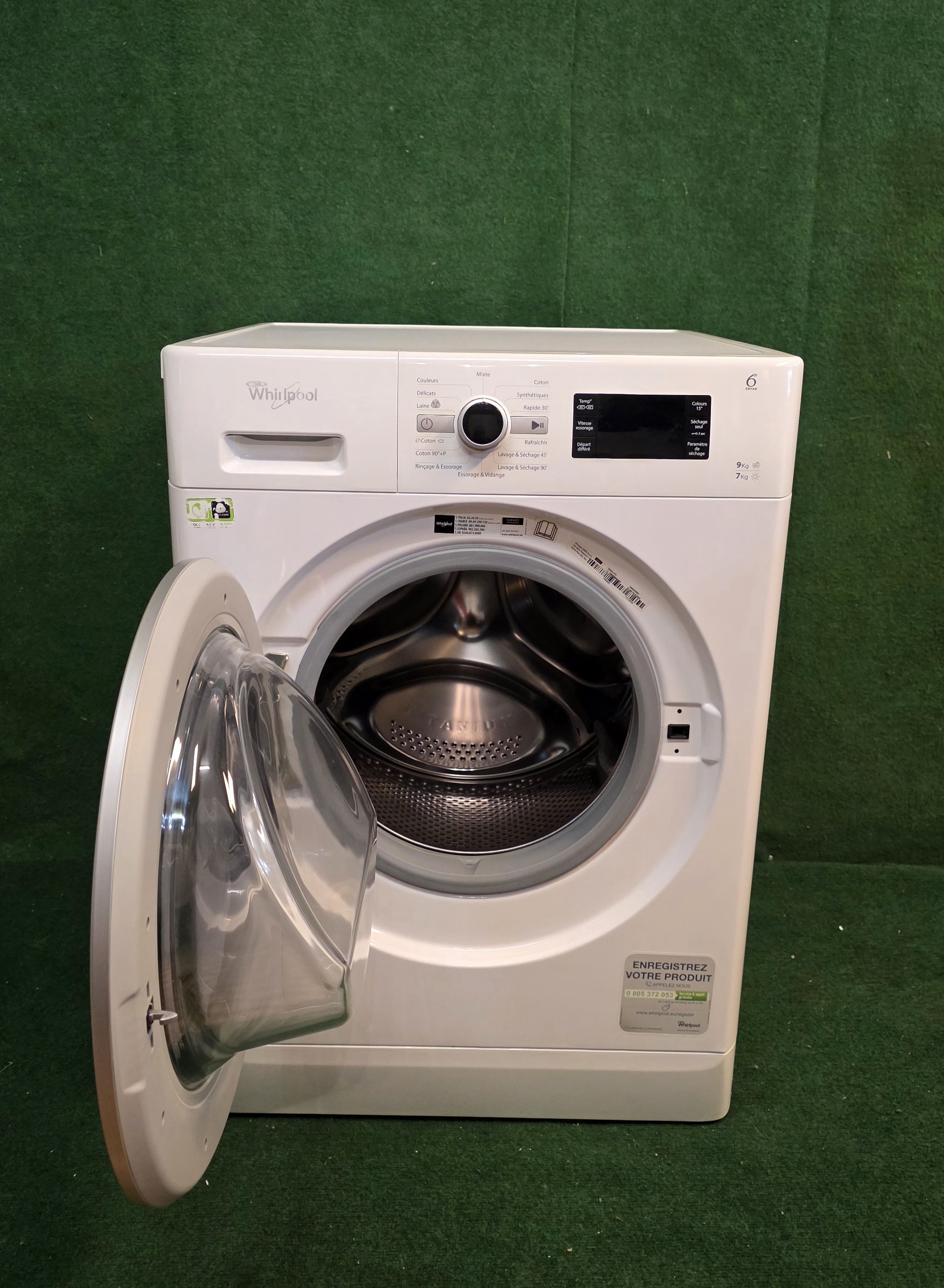Lave-linge Séchant  WHIRLPOOL 9kg/7kg - photo 3
